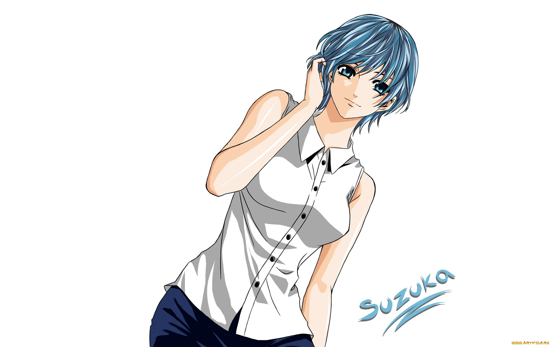 Обои Fuuka Аниме Fuuka, обои для рабочего стола, фотографии fuuka, аниме,  фон, взгляд, девушка Обои для рабочего стола, скачать обои картинки  заставки на рабочий стол.